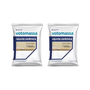 Imagem de KIT 2 UNIDADES - REJUNTE FLEXIVEL VOTOMASSA BRANCO 1KG VOTORANTIM