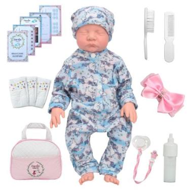 Imagem de Bebe Reborn Realista Princesa Unicórnio + Bolsa Acessórios - Cegonha R