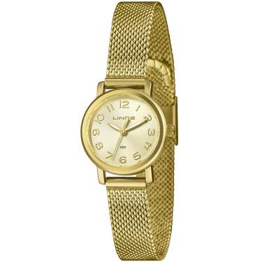 Imagem de Relógio Lince Feminino Ref: Lrgh272l25 C2kx Casual Mesh Dourado