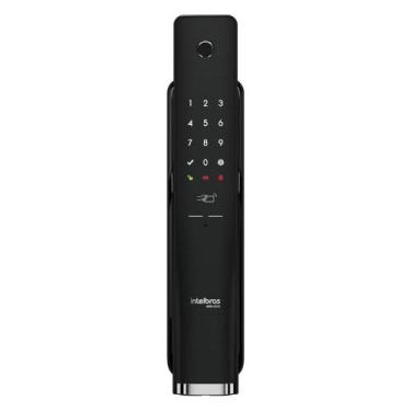 Imagem de Fechadura Inteligente Push & Pull de Embutir MFR 6300 Preta Intelbras
