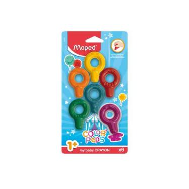 Imagem de Giz de Cera Color'Peps Baby, 6 Cores - maped