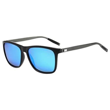 Imagem de Óculos de Sol Masculino Polarizado Unissex UV400 Lente Polarizada (Azul)