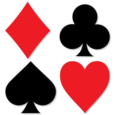 Imagem de Big Dot of Happiness Las Vegas - recortes de festa de cassino em forma DIY - 24 unidades