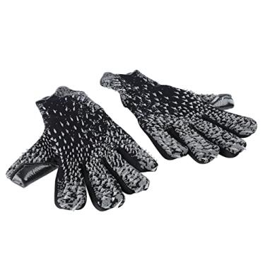 Imagem de Luvas de Goleiro de Futebol Profissional Saluaqui, Luvas de Futebol Respiráveis ​​antiderrapantes Em Preto, Ideais para Receptores Esportivos Com Palmas Fortes (Tamanho 9)