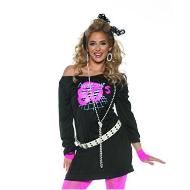 Imagem de Underwraps Fantasia Túnica Feminina Incrível dos Anos 80, Preto, Medium