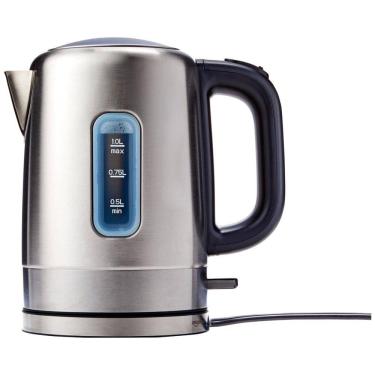 Imagem de Chaleira Elétrica 1L 1500W, Aço Inoxidável, 110v, MK M110A1A, Prateado