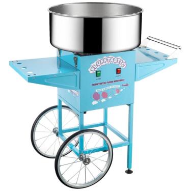 Imagem de Máquina de Algodão Doce Profissional com Rodas 1000W, 110v, GREAT NORTHERN POPCORN COMPANY 6315 Flufftastic CC Maker Full, Azul