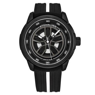 Imagem de Relógio Masculino Stuhrling 984 Quartzo 44mm, Preto e Branco