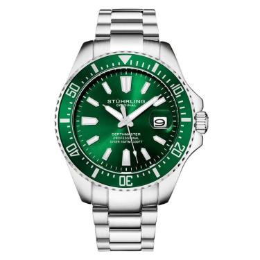 Imagem de Relógio Masculino Stuhrling 3950A Quartzo 42mm, Prata e Verde