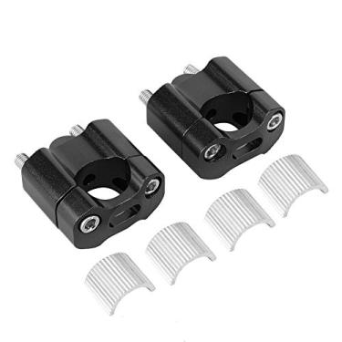 Imagem de Risers do guidão GRCFUMO, grampos de montagem de motocicletas de alumínio CNC, adaptador de riser de guidão universal, 22mm 28mm 1/8in 7/8in (Black)