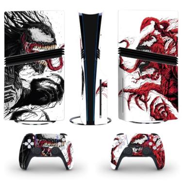 Imagem de PEYANZ Película de vinil compatível com PS5 Pro (Disk Edition) | Impressão HD, resistente a arranhões, aplicação sem bolhas