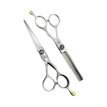 Imagem de Tesoura De Cabelo Profissional Titan De 5,5 Polegadas E 6,0 Polegadas 