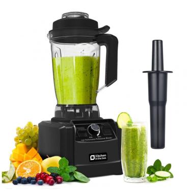 Imagem de Liquidificador Kitchen in the box Preto 2L 1500W Jarra Plástica BPA Free Lâminas Inox 8 Pontas 110V