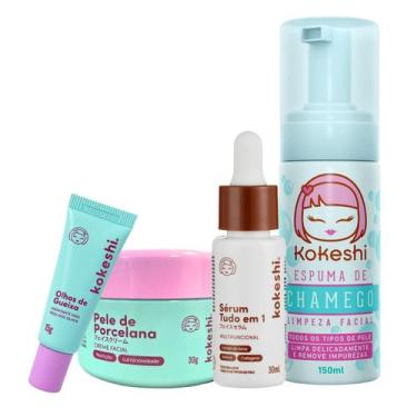 Imagem de Kit Cuidado Completo Espuma Chamego Tudo em 1 Pele de Porcelana - Koke