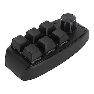 Imagem de Mini Teclado para Jogos, 6 Teclas, 1 Botão, Poderoso Abs Programável, à Prova d'água, Plug and Play, Mini Teclado Mecânico para Mídia (USB com fio)