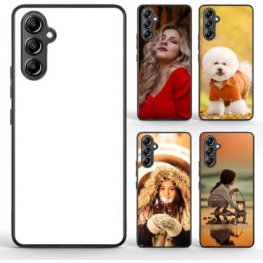Imagem de FOQENCCI Capa branca de sublimação para Galaxy A54 5G (pacote com 5) com TPU macio e PC rígido, capa de telefone personalizada DIY para impressão a quente para mulheres, antiderrapante, à prova de