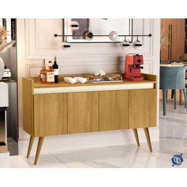 Imagem de Aparador Buffet 4 Portas Lux wood Prime Pés Palito cores - Comprar Mov