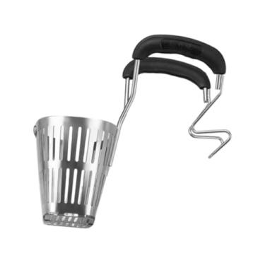 Imagem de Ioensy Coador de macarrão com fenda, rede de malha para panela quente, escorredor de colher, gancho, escumadeira, rede de malha para panela quente,