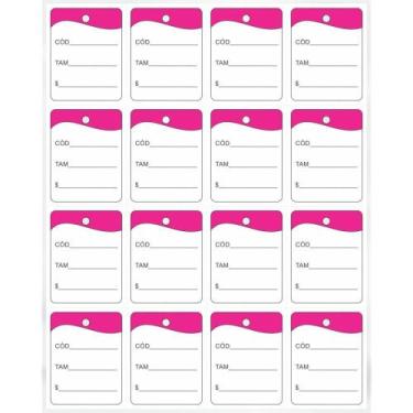 Imagem de Etiqueta para Marcação TAG 30X38MM Cartão PINK Manual  Pacote com 1000