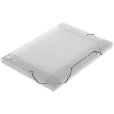 Imagem de Pasta ABA Elástica Plástica Ofício 18MM Cristal SOFT - Pacote com 10 -