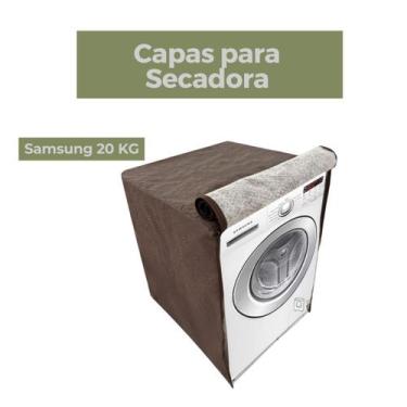 Imagem de Capa secadora samsung 20kg impermeável flex - Capas Flex, MARROM