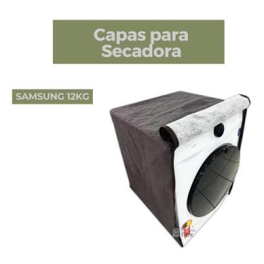 Imagem de Capa secadora samsung 12kg impermeável flex - Capas Flex, MARROM
