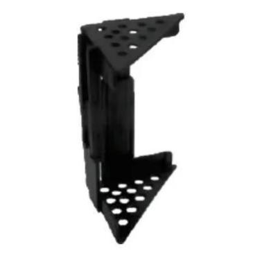 Imagem de Cantoneira De Proteção Para Moveis Regulável 33 A 60 Mm Preta (Kit C/5