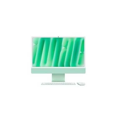Imagem de iMac Apple Tela Retina 24" 4.5K, Chip M4, CPU 8 Núcleos, GPU 8 Núcleos, Neural Engine de 16 núcleos, 16GB RAM, SSD 256GB, Verde - MWUE3BZ/A