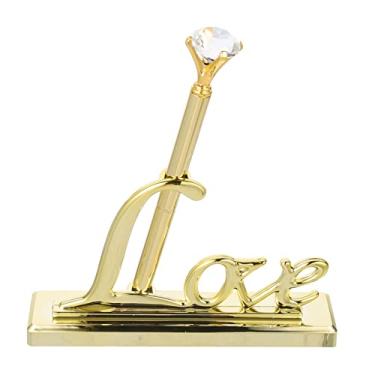 Imagem de NUOBESTY Caneta de assinatura de casamento para livro de convidados, papelaria, caneta de assinatura requintada para casamento, caneta de mesa, caneta de escrita requintada, caneta decorativa para