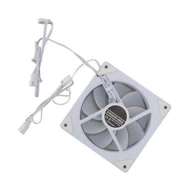 Imagem de Zhjvihx Ventilador do Resfriador de Caixa, Ventilador de Caixa 72mmH20 Pressão do 54.6CFM Fluxo de Ar 120mm 0,19a Argb 5v 3 Pino 12VDC 9 Lâminas para Refrigerador de CPU (#2)