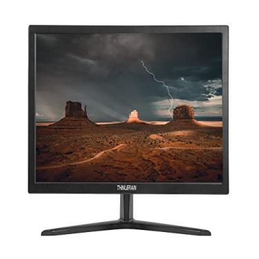 Imagem de Thinlerain Monitor de PC 17 polegadas 4:3 LED retroiluminado 1280 x 1024, taxa de atualização de 60 Hz, tempo de resposta de 5 ms, montagem VESA, VGA, HDMI, painel TN, alto-falantes embutidos