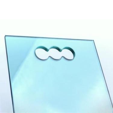 Imagem de Tábua De Vidro Temperado 30x21 Churrasco Carne Cozinha Vidro(Verde,8mm)