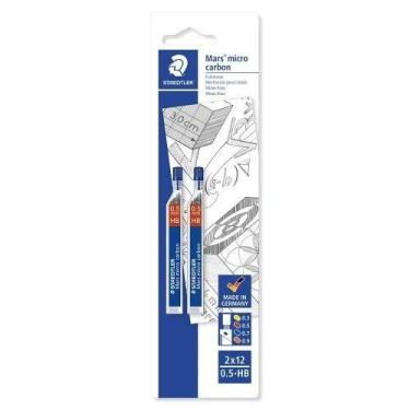 Imagem de Grafite 250 staedtler 0. 5mm hb cart 2un 12 minas2505hbbk2d02, 3
