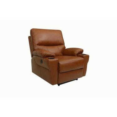 Imagem de Poltrona do Papai Elétrica de Couro Natural com carregador USB - Mempr