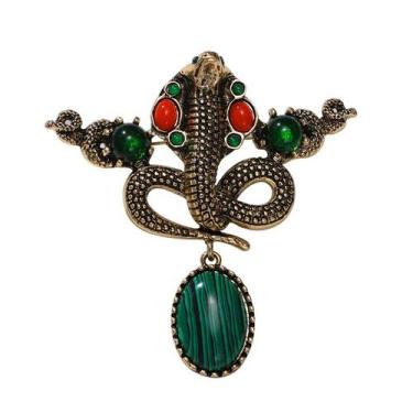 Imagem de Broche Vintage Snake Retro Ethnic Style Alloy 36g - Yiweisai