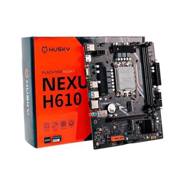 Imagem de Placa-Mãe Husky Nexus LGA 1700 12ª/13ª Gen M.2 NVMe/SATA DDR4 3200MHz Micro-ATX HDMI DP-Unissex