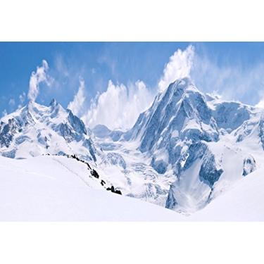 Imagem de Yeele Paisagem de neve de 2,4 x 1,8 m cenário de inverno natureza cenário alpes montanha topo foto fundo retrato tiro estúdio adereços