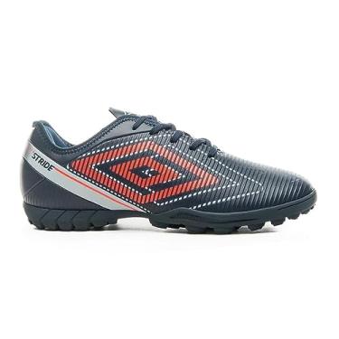 Imagem de Chuteira Umbro Stride Society Marinho e Azul