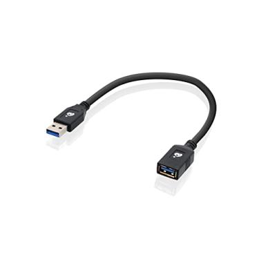Imagem de IOGEAR Cabo de extensão USB 3.0 macho para fêmea 30,5 cm, G2LU3AMF