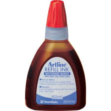 Imagem de Tinta de refil Artline (ESK-50A, RED) para marcadores de ponta grande Artline 5109A, Plus 500A, 509A, 550A e 5100A marcadores de quadro branco