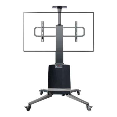Imagem de Suporte Móvel Pedestal Elétrico P/ Tv55" a 85" c/Regulagem de Altura e Controle Remoto - NB-TW85