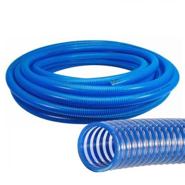 Imagem de Mangueira 1'' Espiralada Azul Para Sucção - Afa