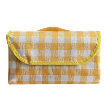 Imagem de Tapete Para Piquenique Parque Praça Dobrável Impermeável, Leve e Compacto com Alça Ideal Para Praia, Camping, Gramado e Passeios ao Ar Livre Confortável e Fácil de Limpar PREMIUM