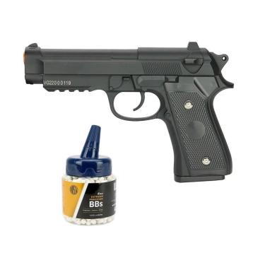 Imagem de Pistola Airsoft Pt92 V22 Full Metal Spring 6mm 1000bbs