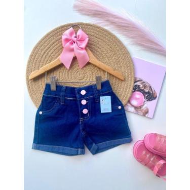 Imagem de Short e Short saia jeans infantil com lycra - Pirulitando Moda Infanti