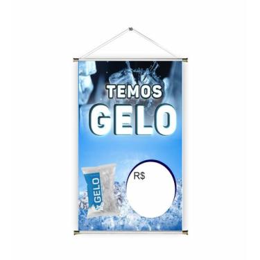 Imagem de Banner pronto Gelo BA 086 medida 45x70 cm arte pronta