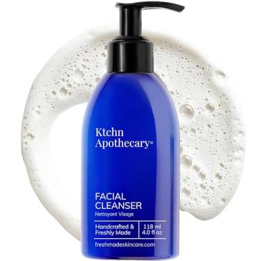 Imagem de Ktchn Apothecary Limpador facial com espuma hidratante natural | sabonete facial sem secagem de creme para espuma | Alto desempenho e suave | Pele brilhante mais macia e suave | Sem fragrância para