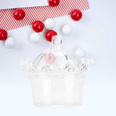 Imagem de ZJchao Caixas de Lembrancinhas de Casamento, Caixas de Lembrancinhas de chá de bebê, 12 Peças, de de Festa, Coroa Transparente de Plástico para Casamentos, Aniversários, de Festa (Branco)