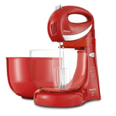 Imagem de Batedeira Philco Paris Cristal Neve Vermelha 350W 110V