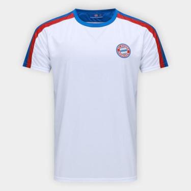 Imagem de Camiseta Bayern Munchen Dry Masculina - Balboa, Branco, Azul, P